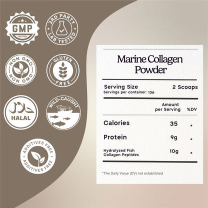 Marine Collagen Peptides Powder Zen Principle Naturals 