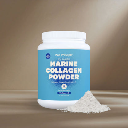 Marine Collagen Peptides Powder Zen Principle Naturals 1.5 lb 