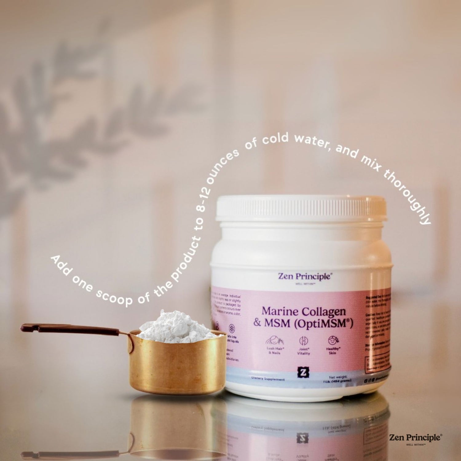 Marine Collagen with OptiMSM® - Powder Zen Principle Naturals 