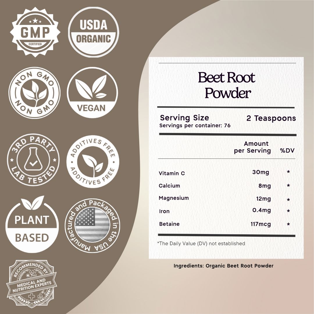 Organic Beetroot Powder Zen Principle Naturals 