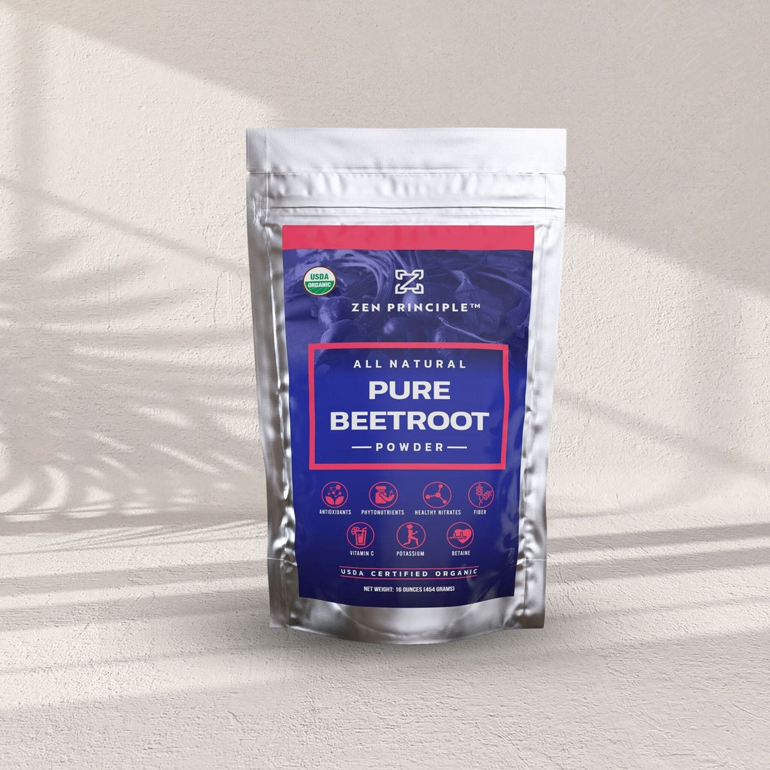Organic Beetroot Powder Zen Principle Naturals 