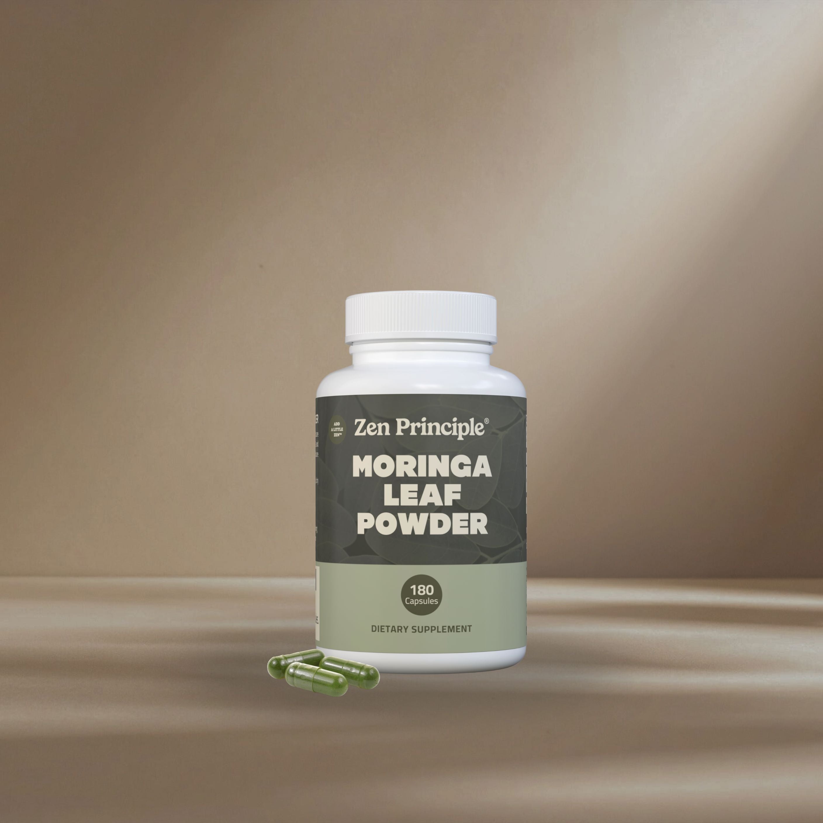 Organic Moringa Capsules Zen Principle Naturals 1-Pack 