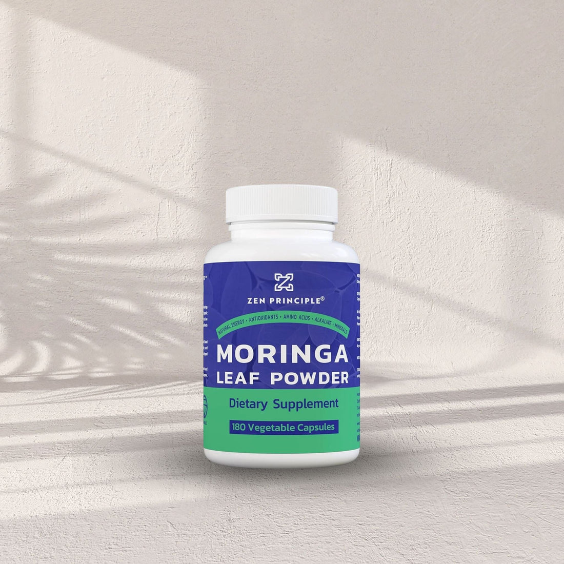 Organic Moringa Capsules Zen Principle Naturals 1-Pack 