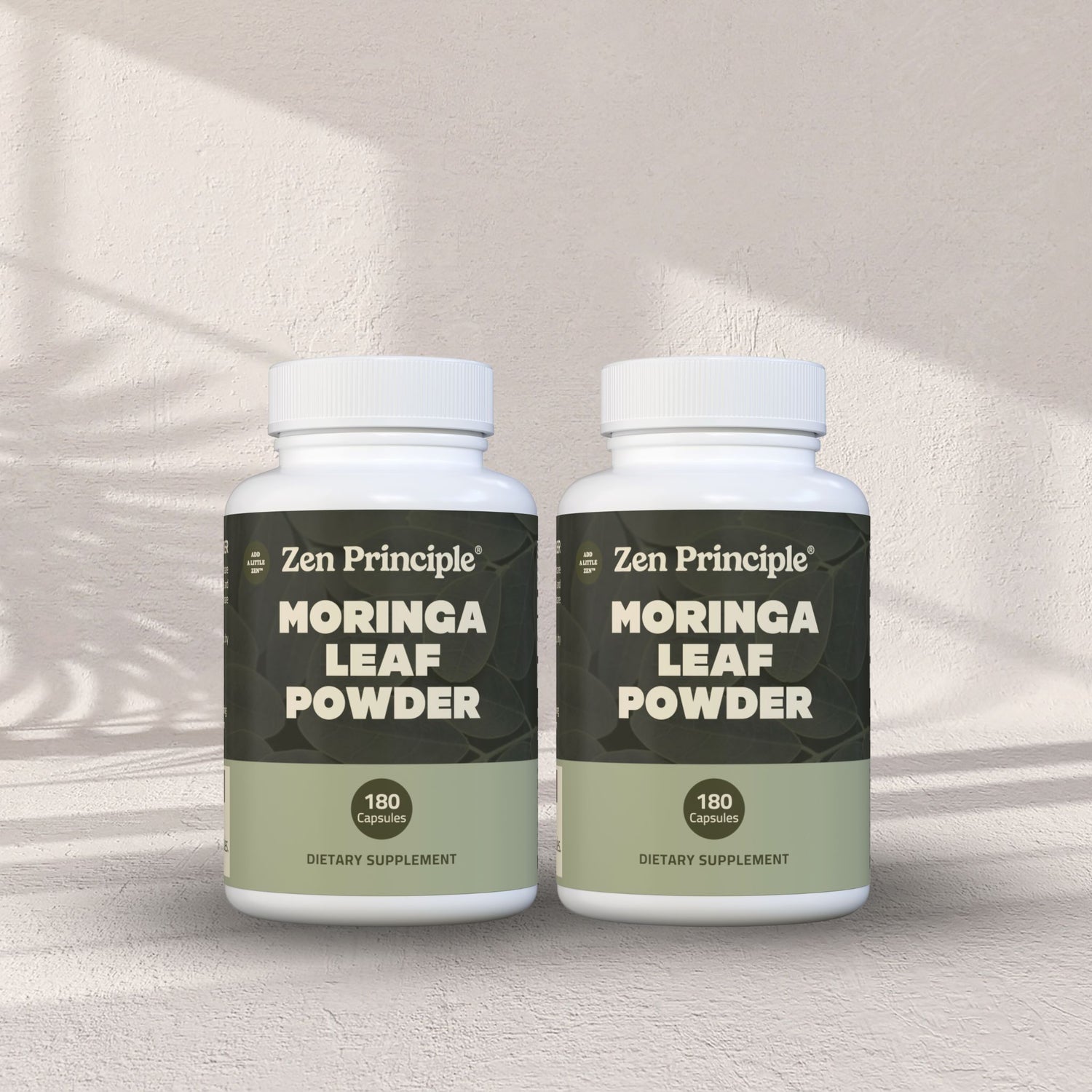 Organic Moringa Capsules Zen Principle Naturals 2-Pack 