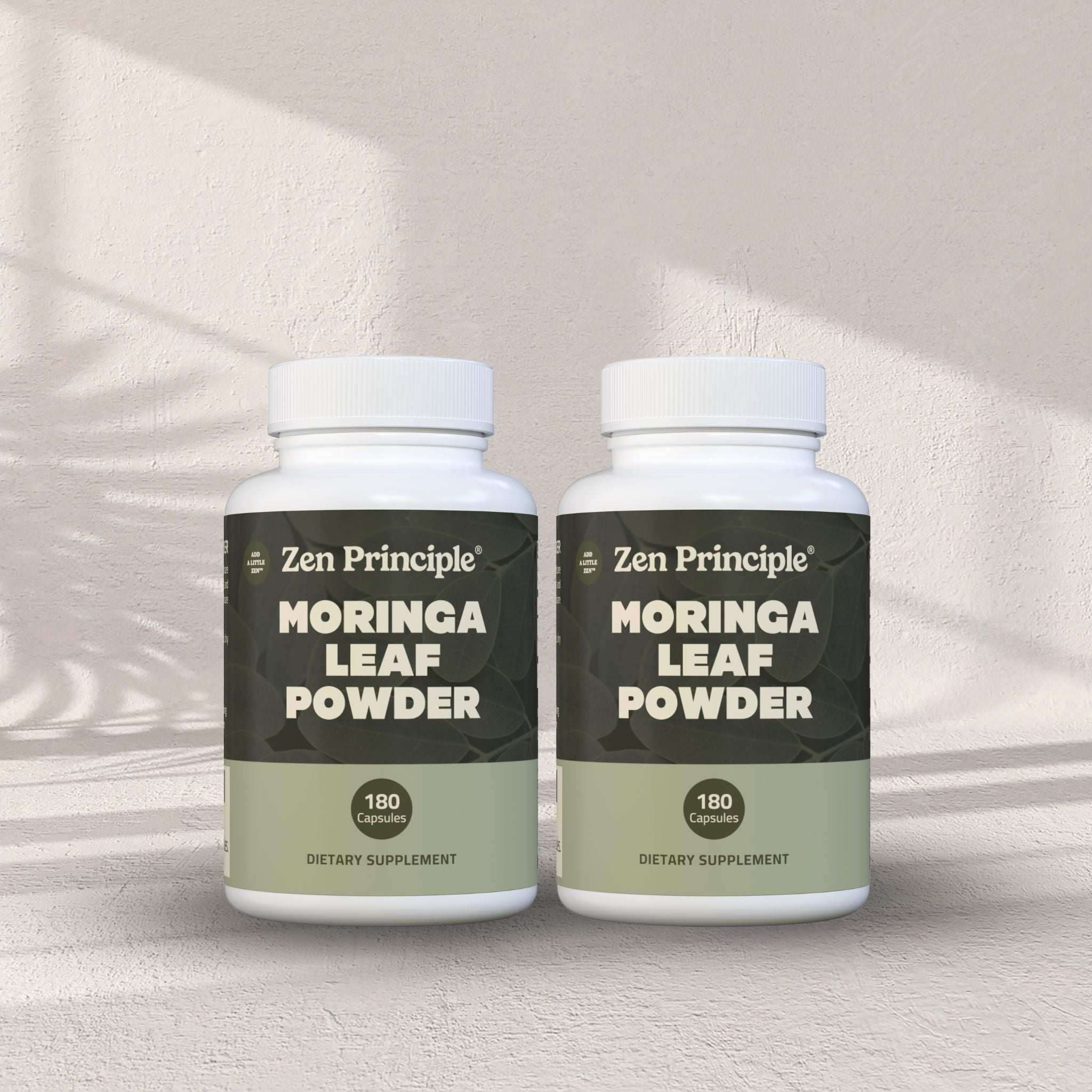 Organic Moringa Capsules Zen Principle Naturals 2-Pack 