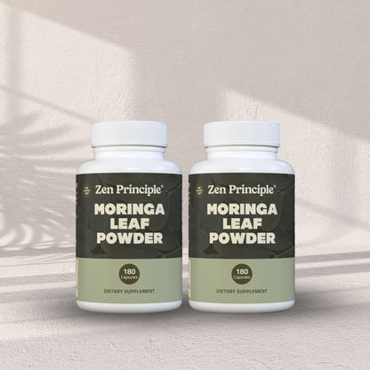 Organic Moringa Capsules Zen Principle Naturals 2-Pack 