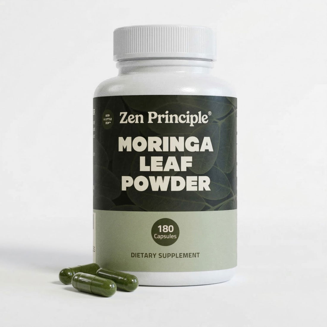 Organic Moringa Capsules Zen Principle Naturals 1-Pack 