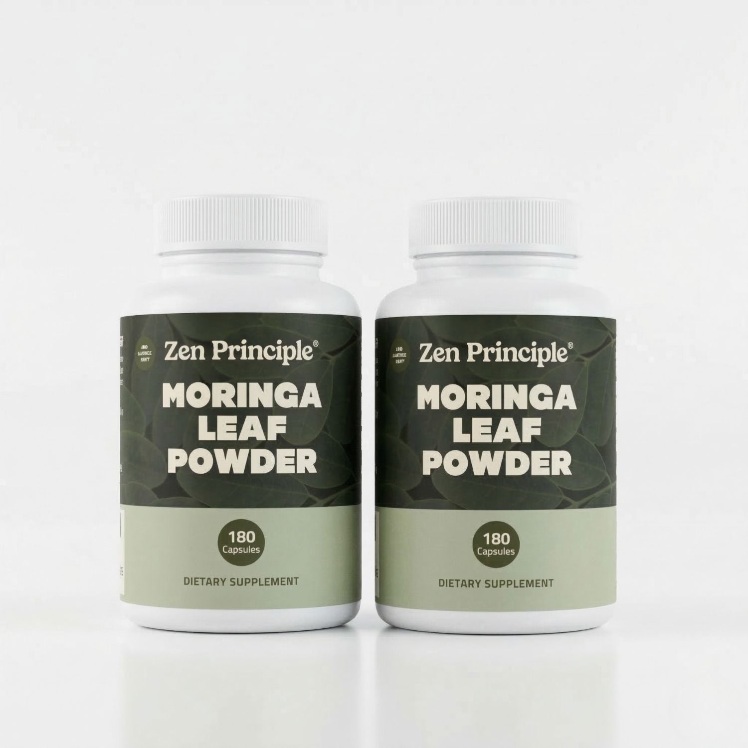 Organic Moringa Capsules Zen Principle Naturals 2-Pack 
