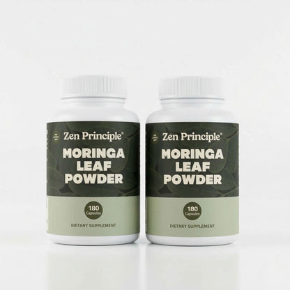 Organic Moringa Capsules Zen Principle Naturals 2-Pack 