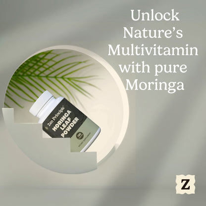 Organic Moringa Capsules Zen Principle Naturals 