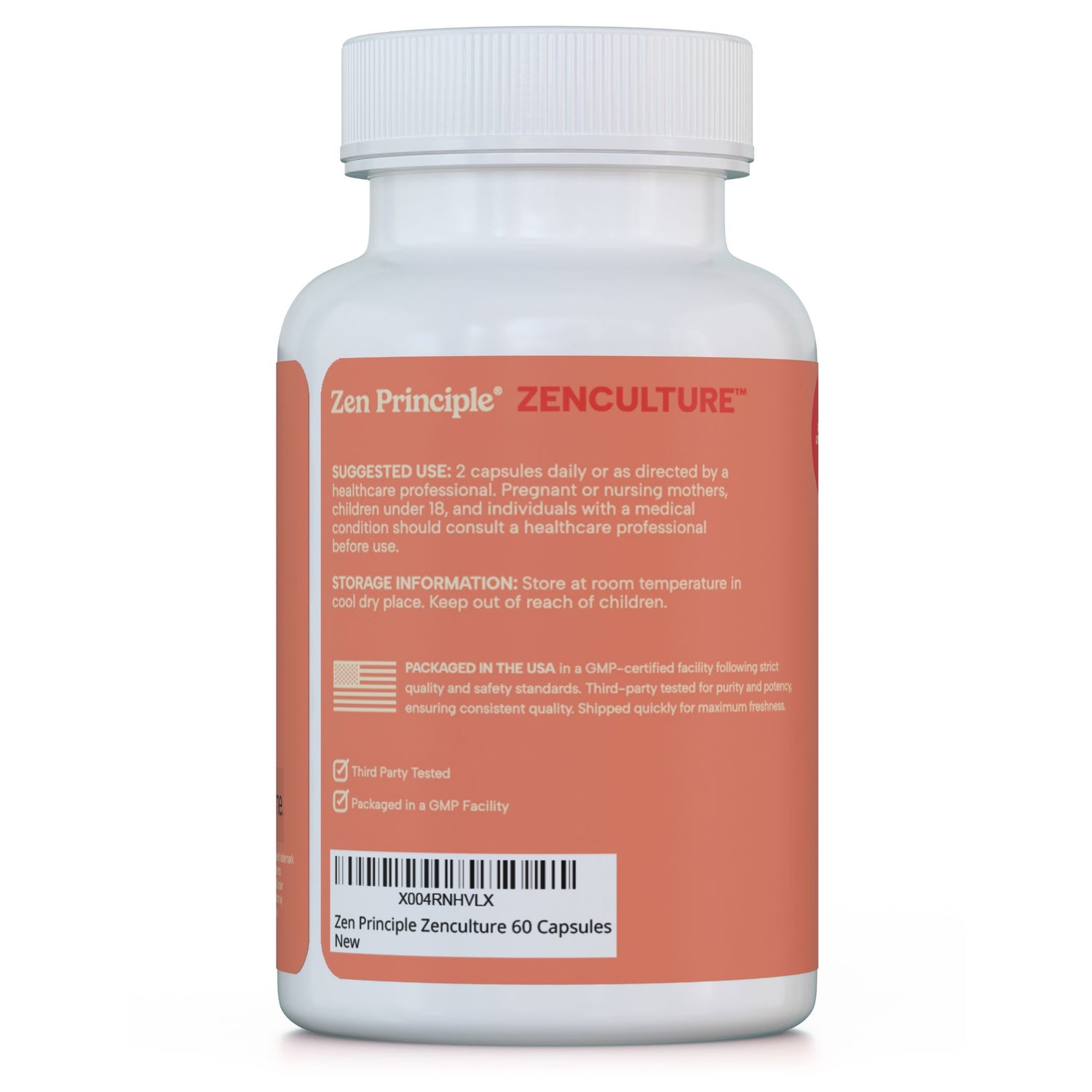 Zen Culture: 4-in-1 Probiotic, Prebiotic, Postbiotic Formula with Digestive Enzymes Zen Principle Naturals 