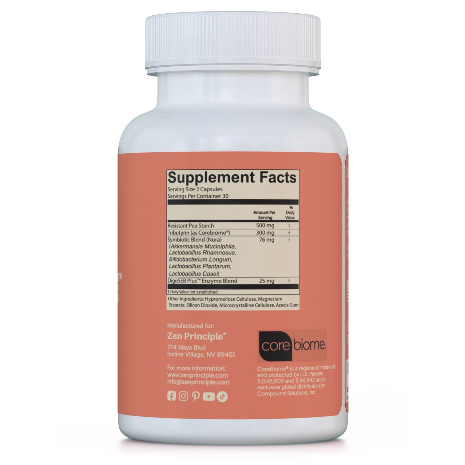 Zenculture: 4-in-1 Probiotic, Prebiotic, Postbiotic Formula with Digestive Enzymes Zen Principle Naturals 