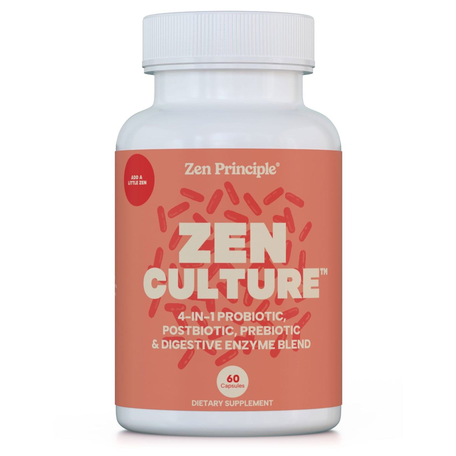 Zenculture: 4-in-1 Probiotic, Prebiotic, Postbiotic Formula with Digestive Enzymes Zen Principle Naturals 