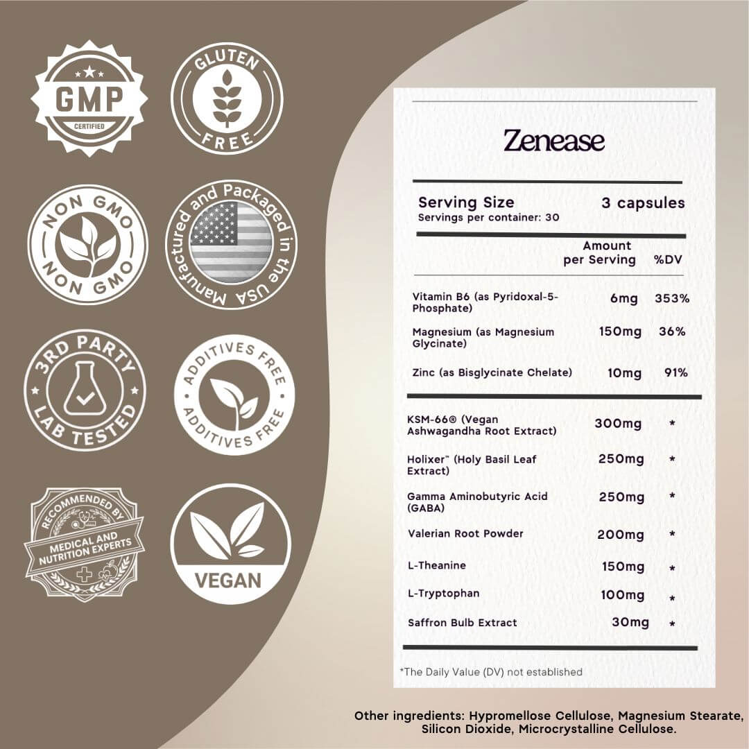 Zenease™ Sleep Support Supplement Zen Principle Naturals 