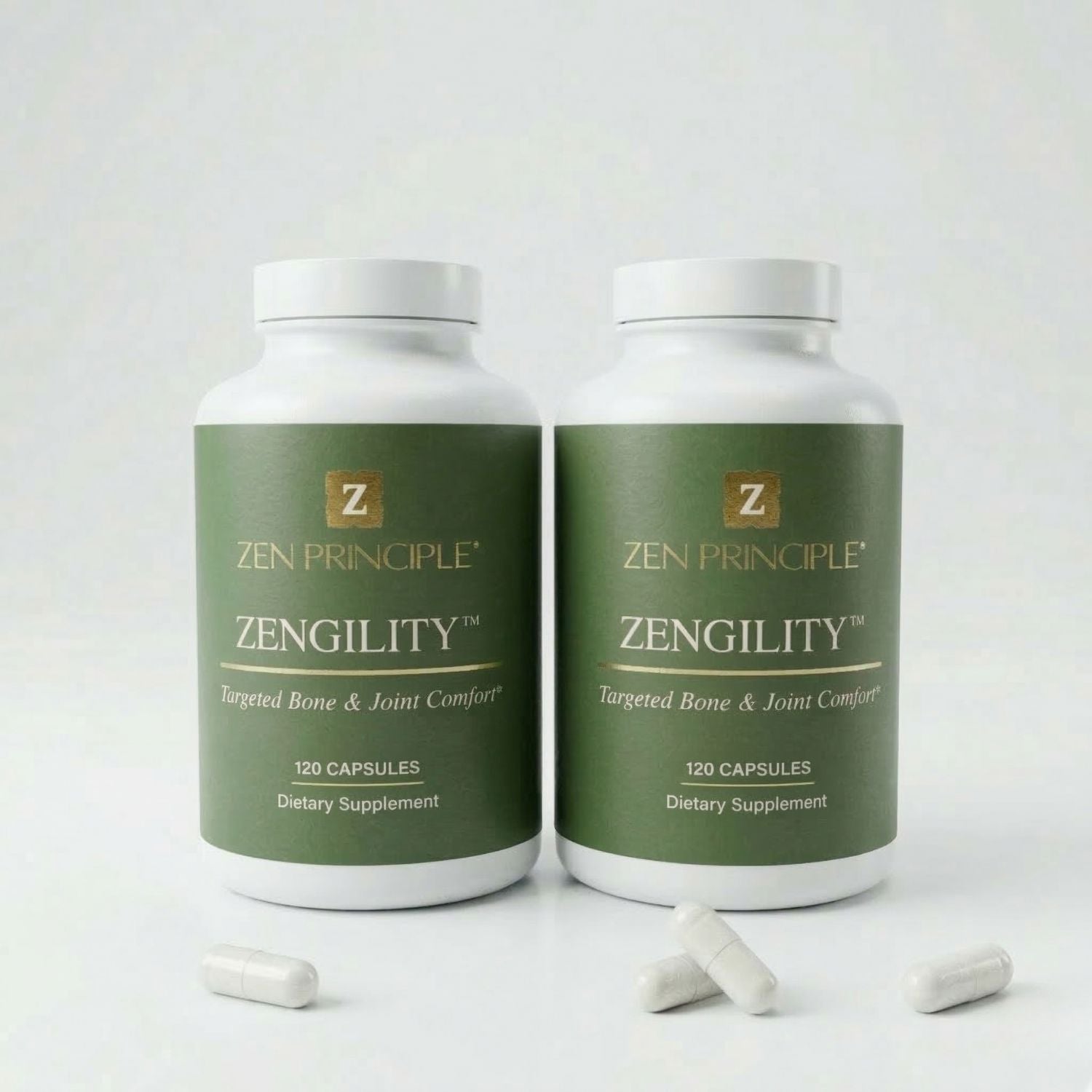 Zengility™ Bone &amp; Joint Health Supplement Zen Principle Naturals 2 - Bottles 