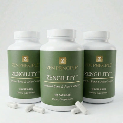 Zengility™ Bone &amp; Joint Health Supplement Zen Principle Naturals 3 - Bottles 