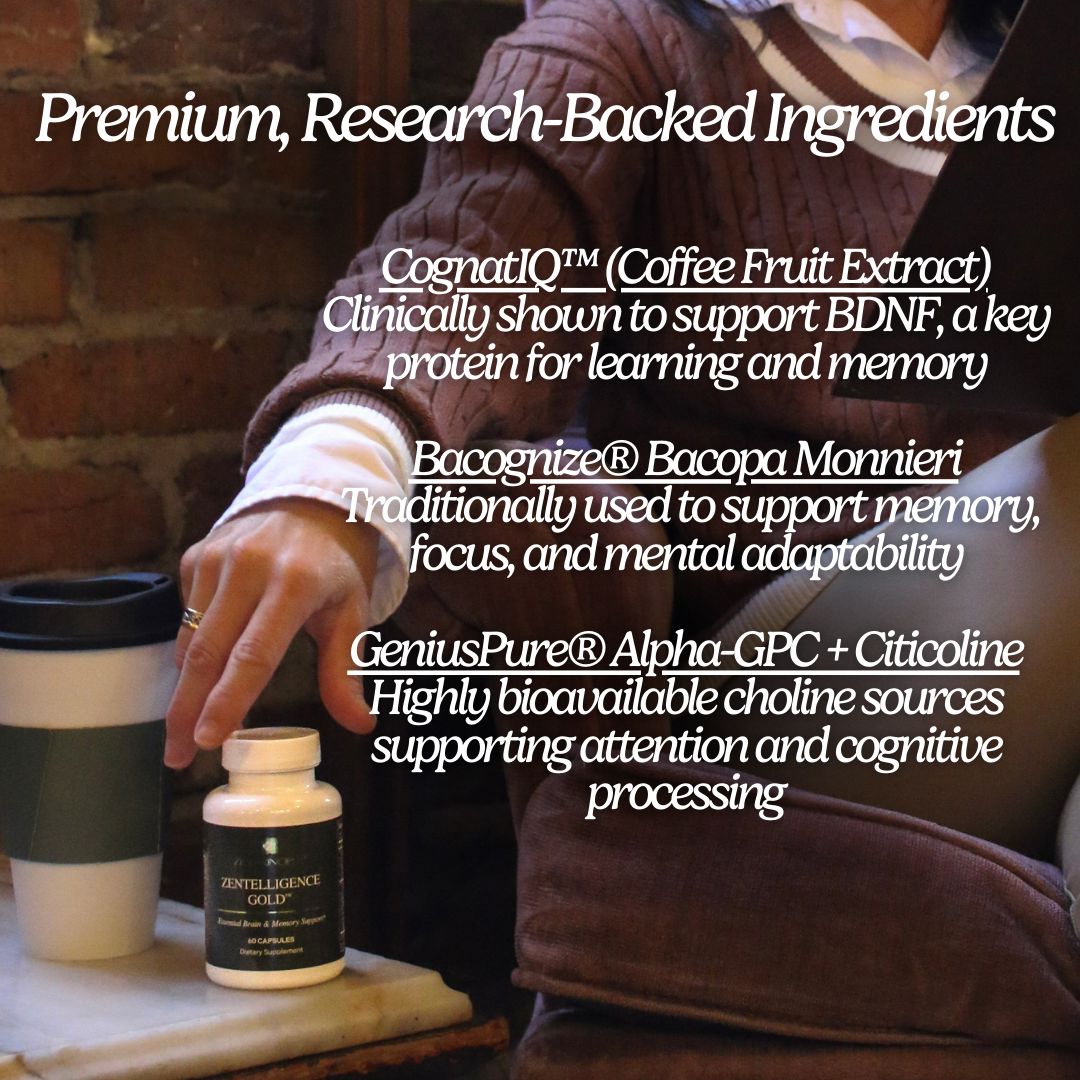 Zentelligence™ Gold Brain Supplement Zen Principle Naturals 