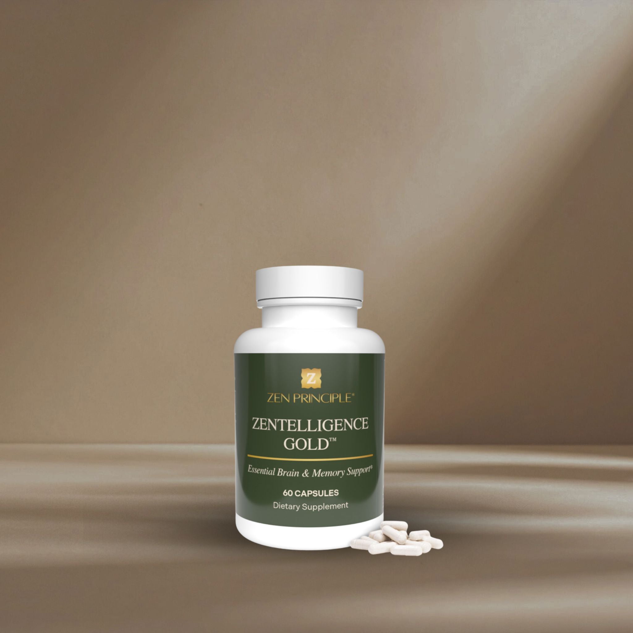 Zentelligence™ Gold Brain Supplement Zen Principle Naturals 1 - Bottle 