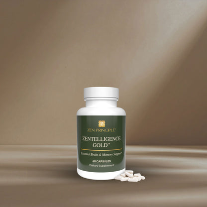 Zentelligence™ Gold Brain Supplement Zen Principle Naturals 1 - Bottle 