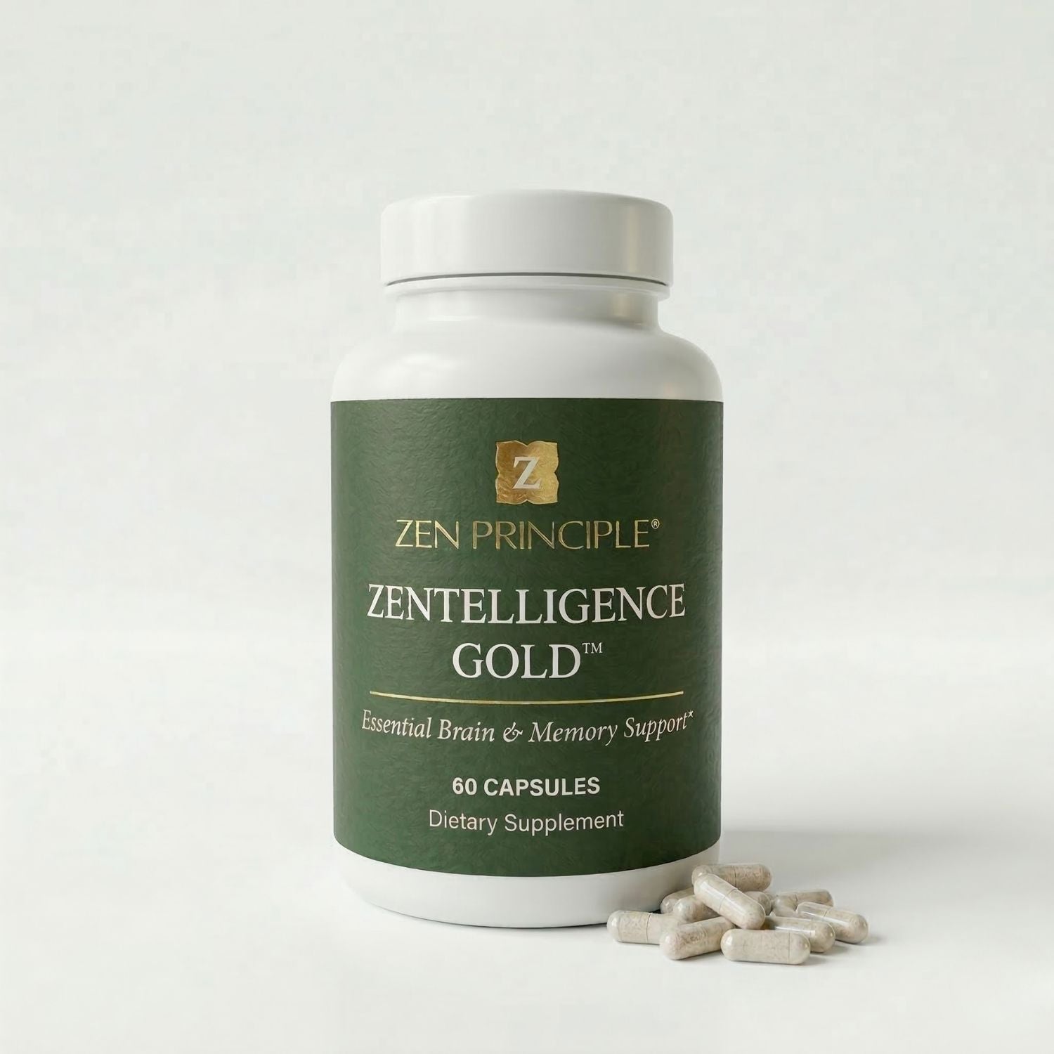 Zentelligence™ Gold Brain Supplement Zen Principle Naturals 1 - Bottle 