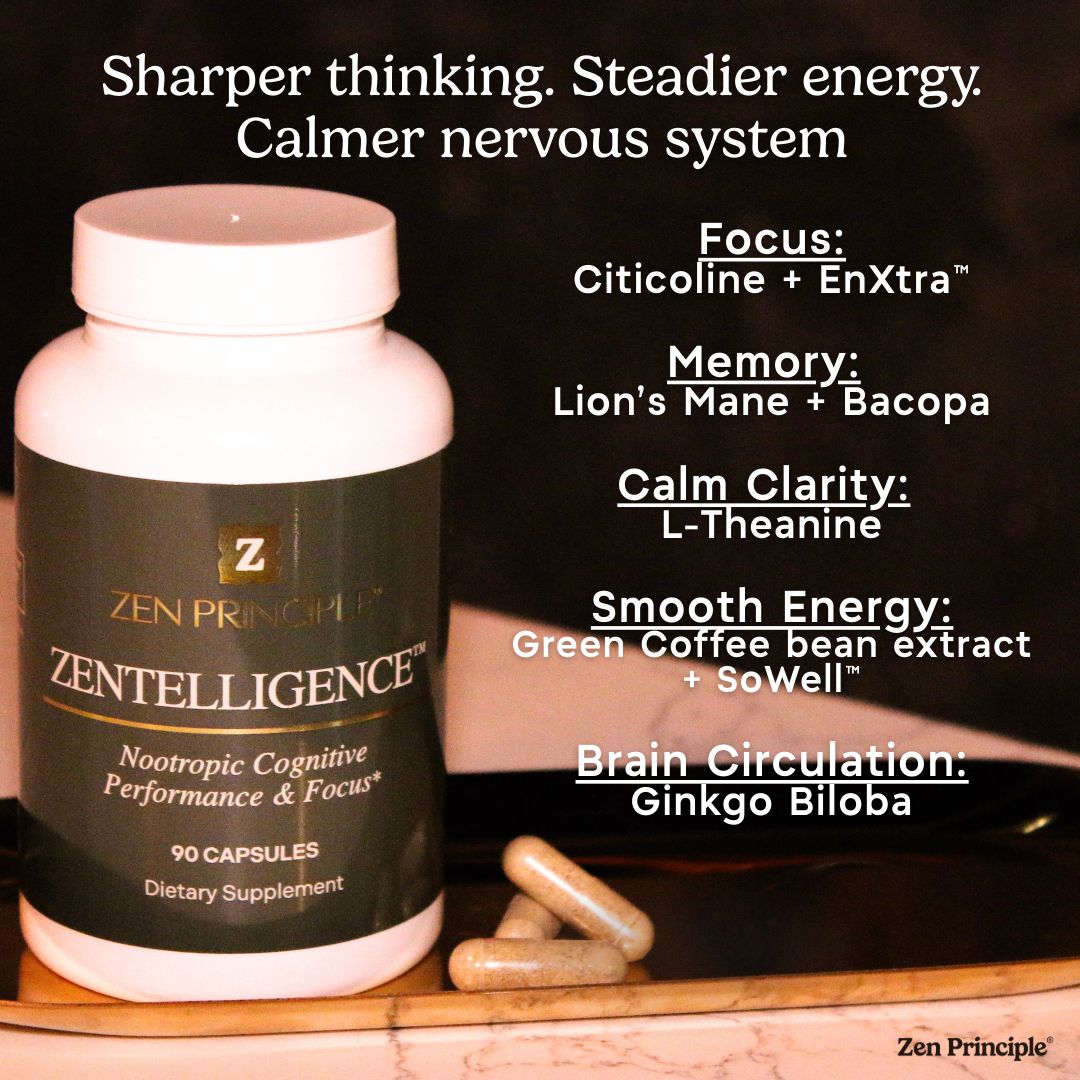 Zentelligence™ Ultra-Focus Nootropic Supplement Zen Principle Naturals 