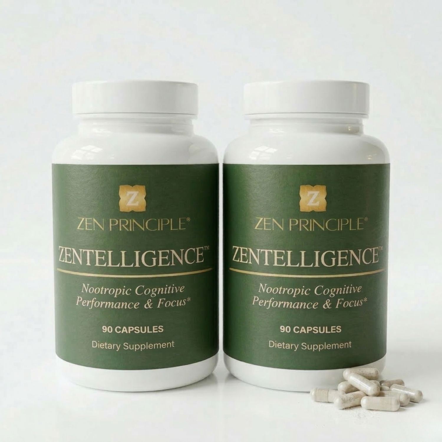 Zentelligence™ Ultra-Focus Nootropic Supplement Zen Principle Naturals 2 - Bottles 