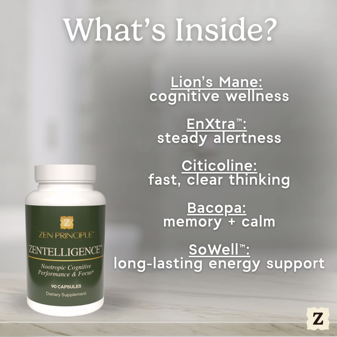 Zentelligence™ Ultra-Focus Nootropic Supplement Zen Principle Naturals 