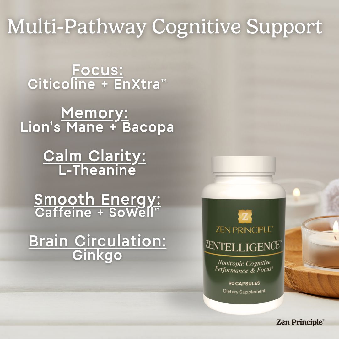 Zentelligence™ Ultra-Focus Nootropic Supplement Zen Principle Naturals 