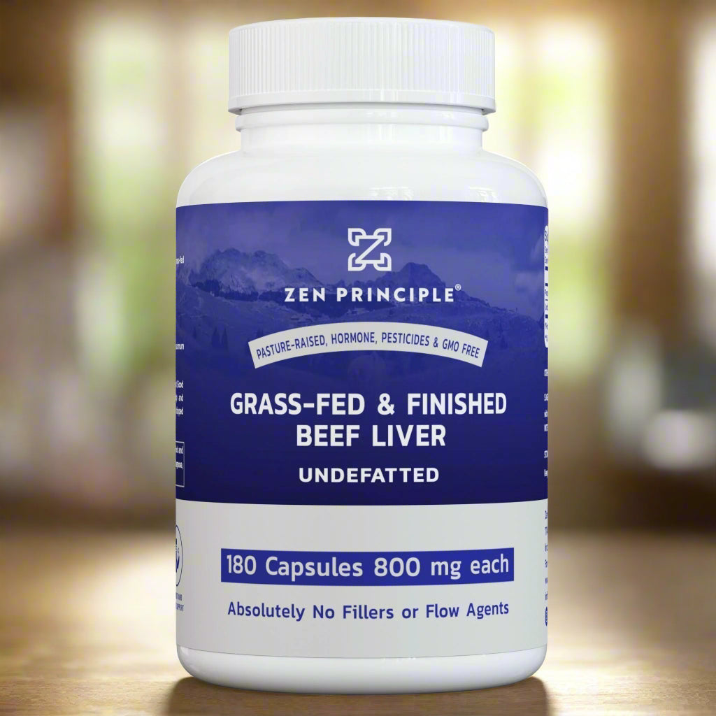 Beef Liver Capsules Zen Principle Naturals 