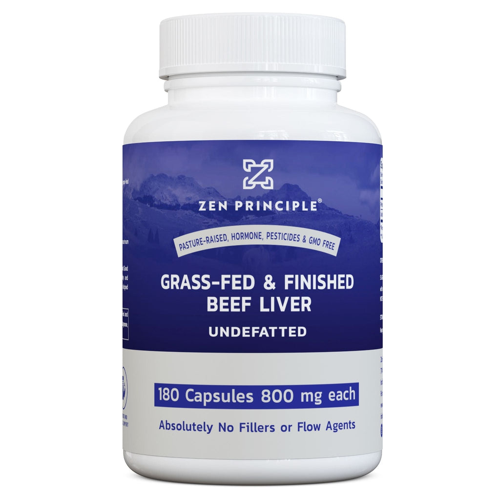 Beef Liver Capsules Zen Principle Naturals 