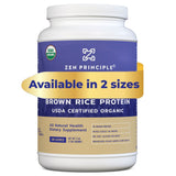 Organic Brown Rice Protein Powder Zen Principle Naturals 