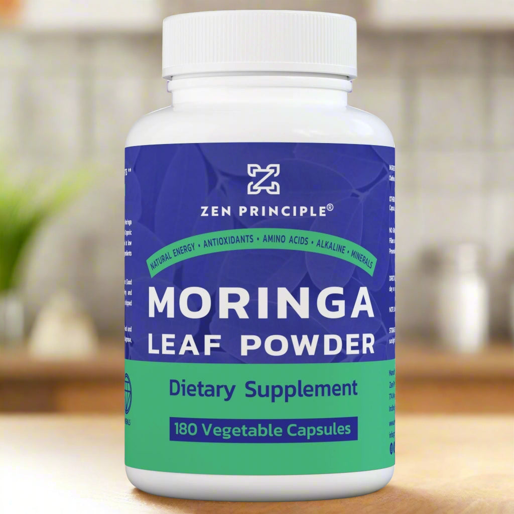 Organic Moringa Capsules Zen Principle Naturals 1-Pack 
