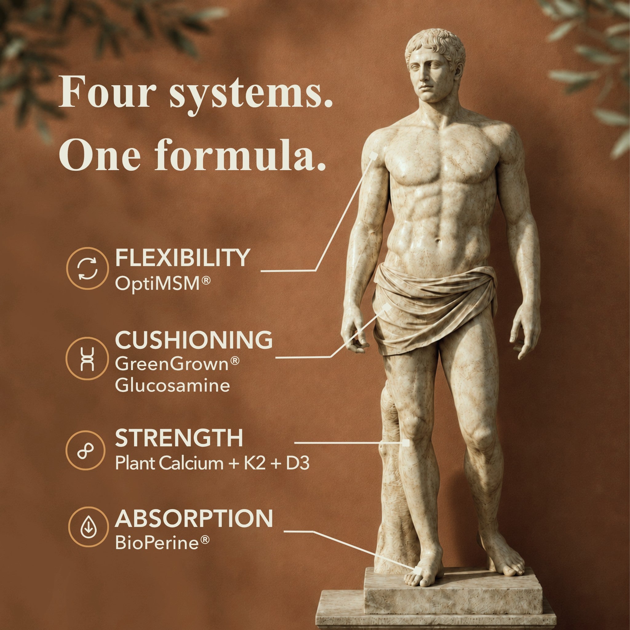 Four systems, one formula — classical male statue